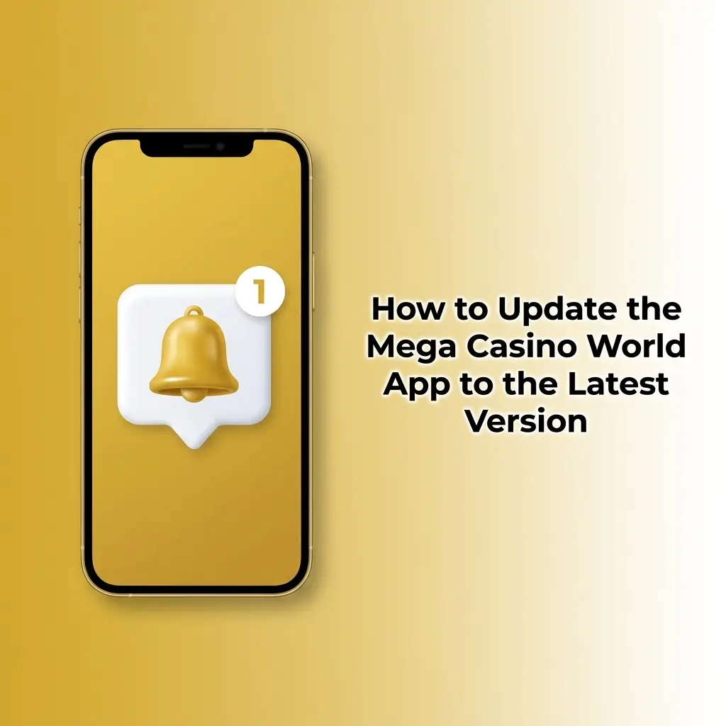 Mega Casino World app auto-updating in browser, showing latest version load with new casino games and features