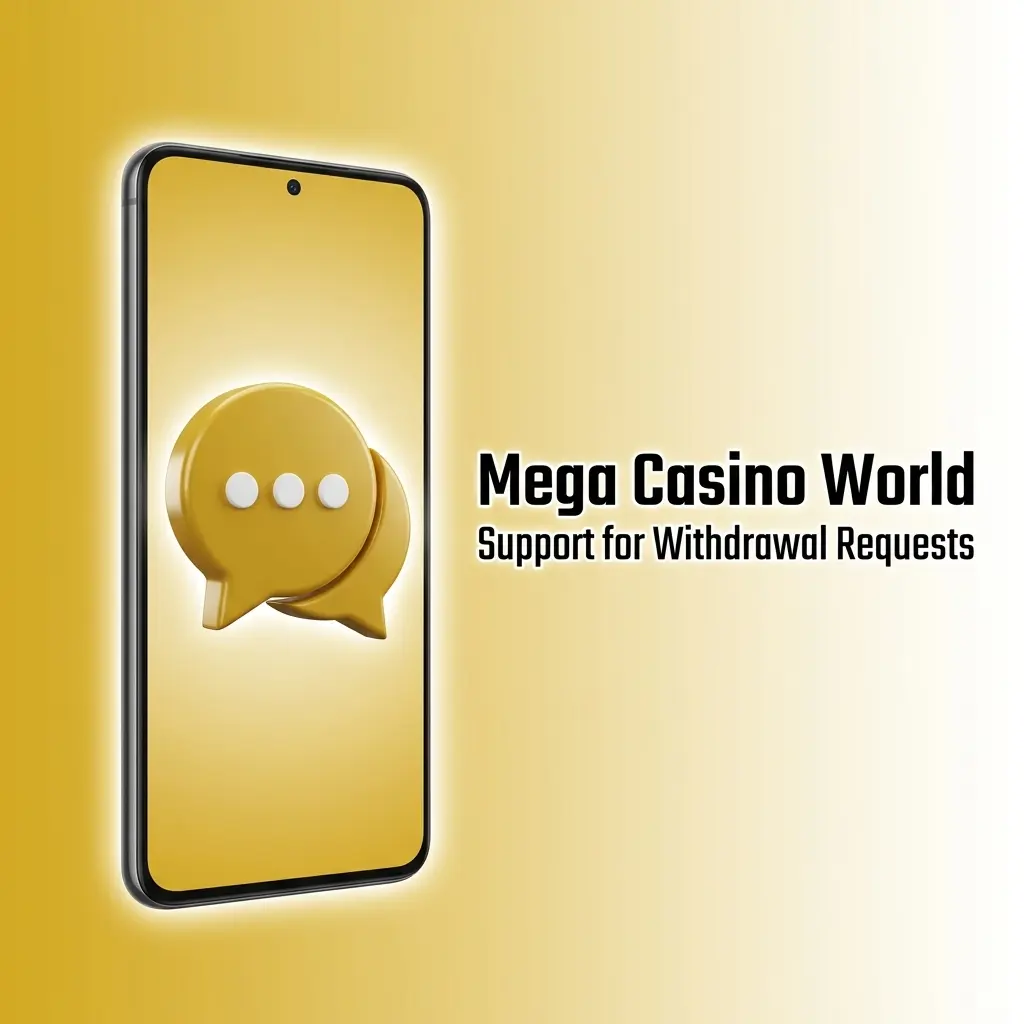 Mega Casino World support team assisting with withdrawal requests via live chat, email, WhatsApp, and phone.