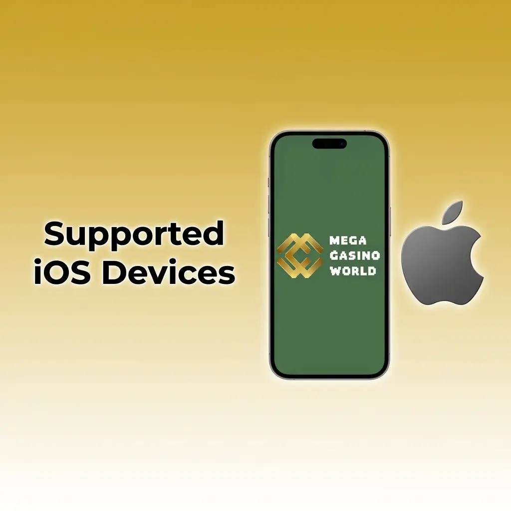 List of supported iOS devices including iPhone 8 to 16, iPad 6th gen and later, and iPod touch 7th generation
