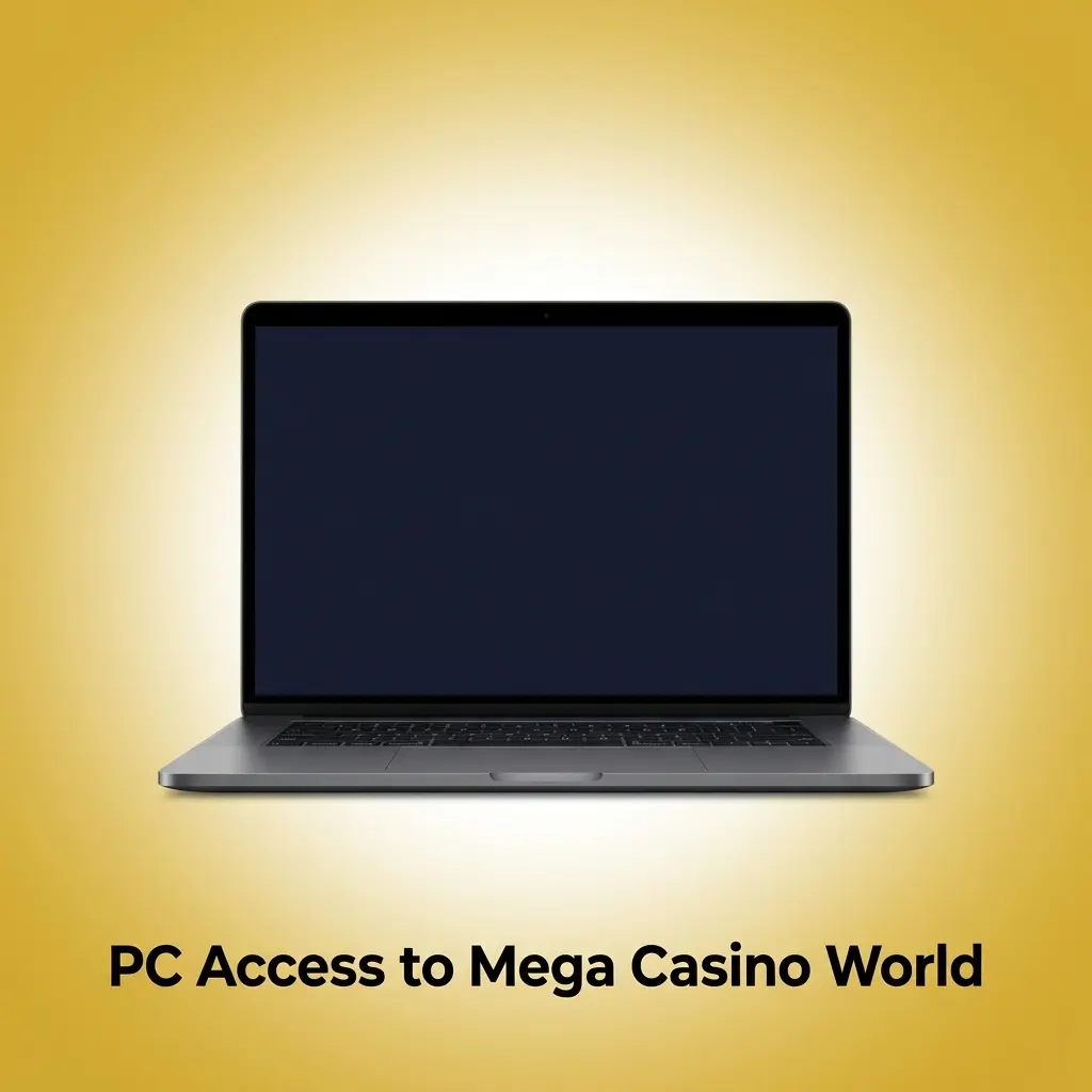 Play Mega Casino World on PC via browsers like Chrome, Firefox, or Safari—no desktop download needed for Windows or macOS.