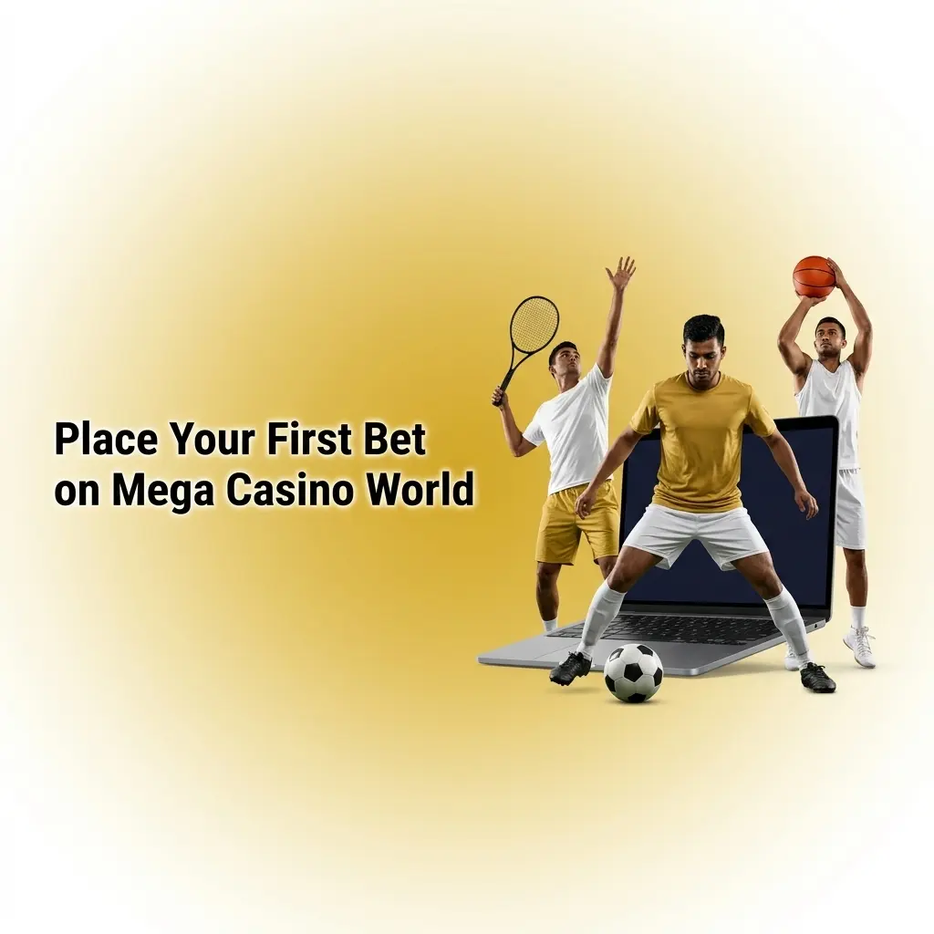 Guide to placing your first bet on Mega Casino World sportsbook, from selecting a match to confirming your stake