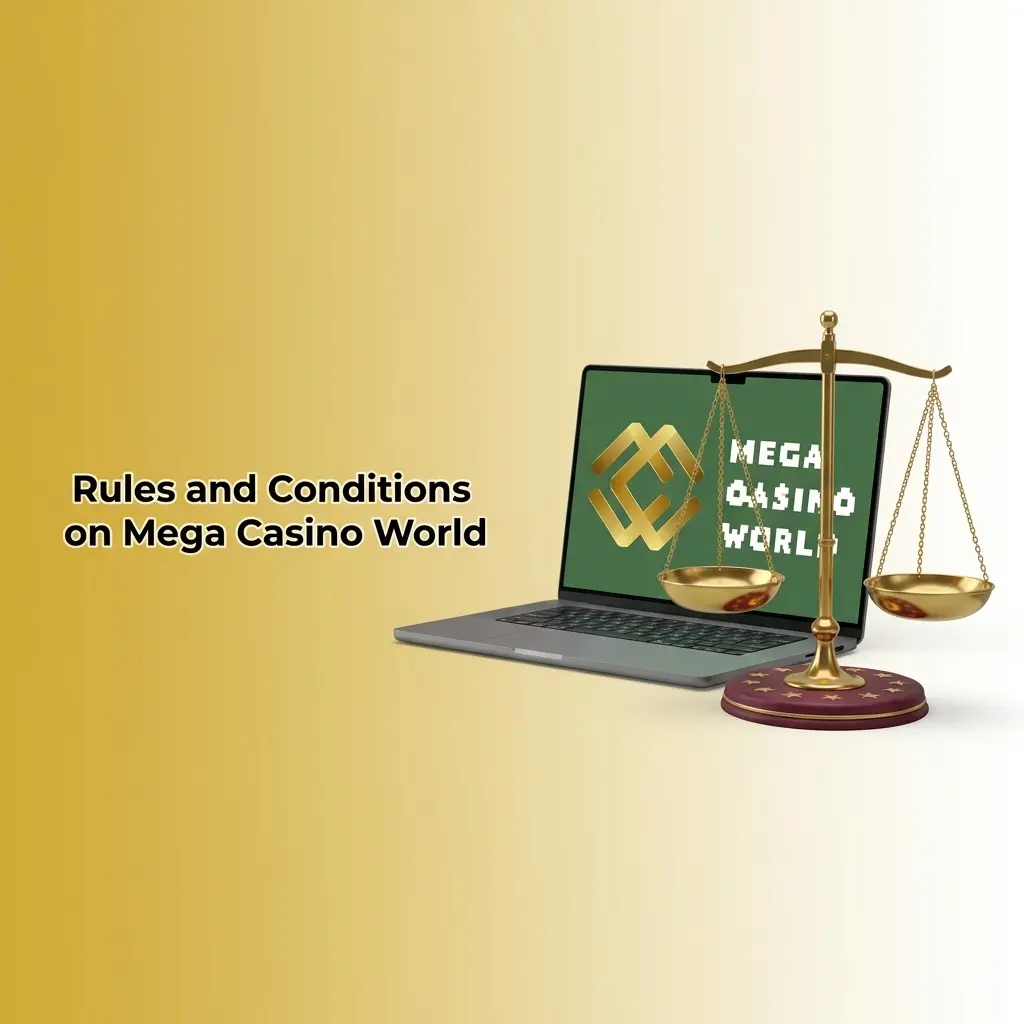Mega Casino World rules and conditions: age limit, single account policy, bonus wagering, and withdrawal requirements explained.