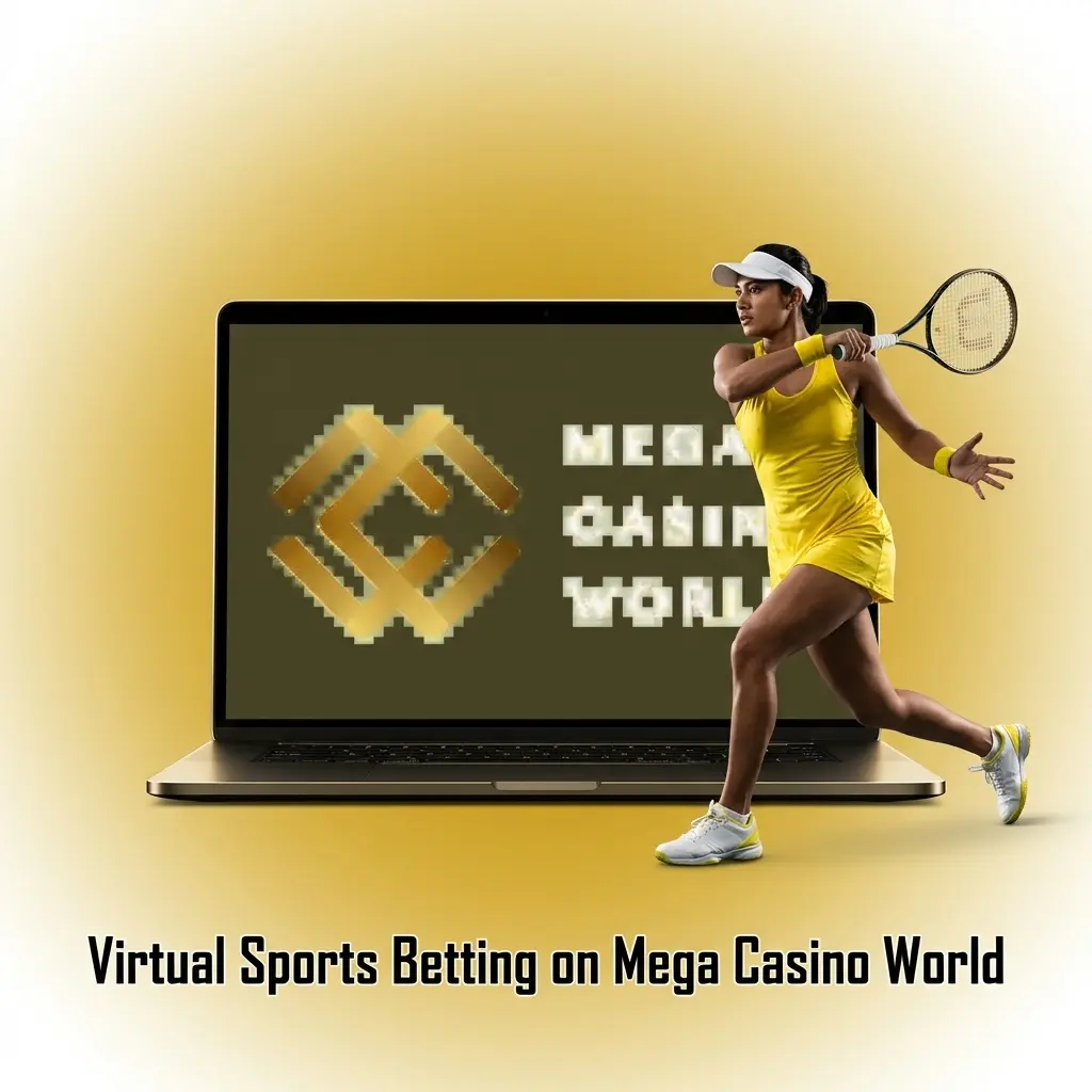 Virtual sports betting on Mega Casino World featuring football, horse racing, greyhound racing, and cricket, results in 3 minutes