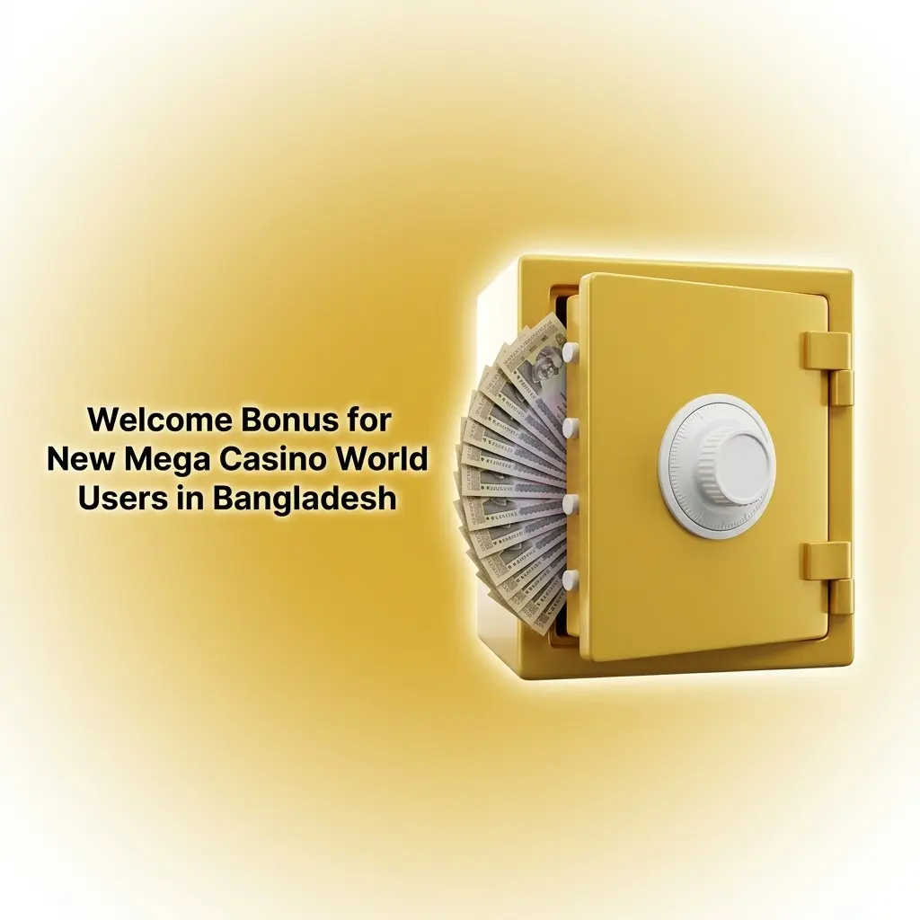 Mega Casino World welcome bonus: 150% first deposit match up to 10,000 BDT for new Bangladeshi players